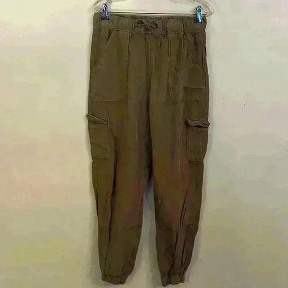 Thread & Supply Womens Size M Soft Lyocell Jogger Lounge Pants Olive Green - Picture 1 of 13